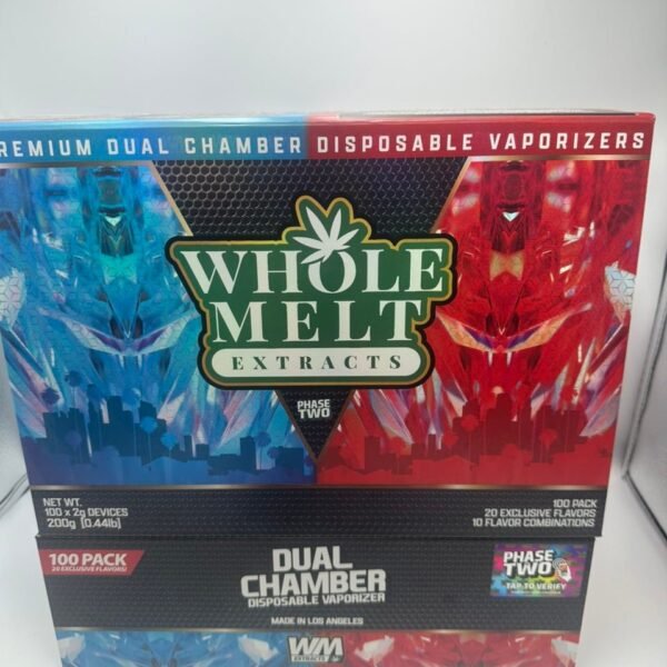 WHOLE MELT EXTRACTS PHASE TWO DUAL CHAMBER 2G DISPOSABLE